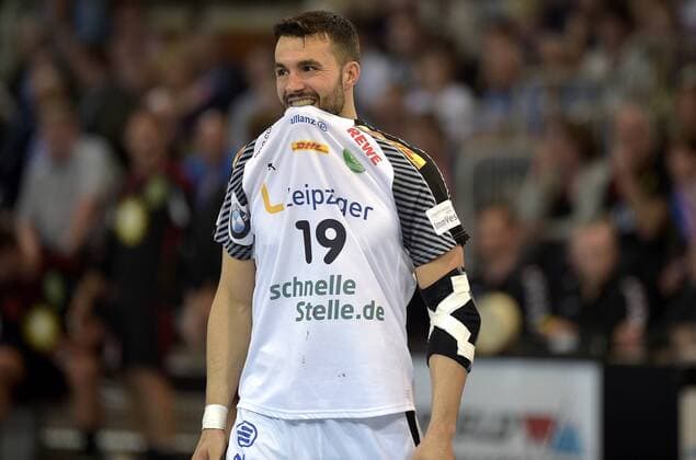 10-05-2018 pmk NA121177 Handball Herren Bundesliga Saison 2017 2018 SCDHfK Leipzig Bastian ROSCHEK (19) Leipzig