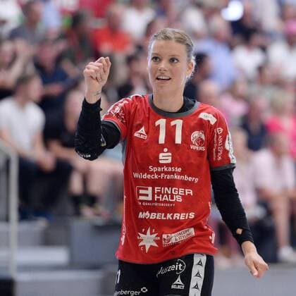 Jubel bei Miranda Schmidt-Robben (HSG Bad Wildungen Vipers) -- Handball --- 1. Bundesliga Frauen --- HSG Bad Wildungen Vipers vs SG BBM Bietigheim --- 12.05.2018, Handball --- 1. Bundesliga Frauen --- HSG Bad Wildungen Vipers vs SG BBM Bietigheim --- 12.05.2018 Bad Wildungen Copyright: xSippel xEibner-Pressefotox EP_rsl