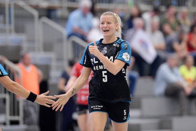 Jubel bei Antje Lauenroth (SG BBM Bietigheim) -- Handball --- 1. Bundesliga Frauen --- HSG Bad Wildungen Vipers vs SG BBM Bietigheim --- 12.05.2018, Handball --- 1. Bundesliga Frauen --- HSG Bad Wildungen Vipers vs SG BBM Bietigheim --- 12.05.2018 Bad Wildungen Copyright: xSippel xEibner-Pressefotox EP_rsl