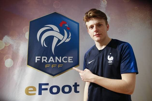 DaXe ( Lucas Cuillerier France) FOOTBALL : France vs Belgique - 1er Match International de Esport - 12 05 2018 GwendolineLeGoff Panoramic 