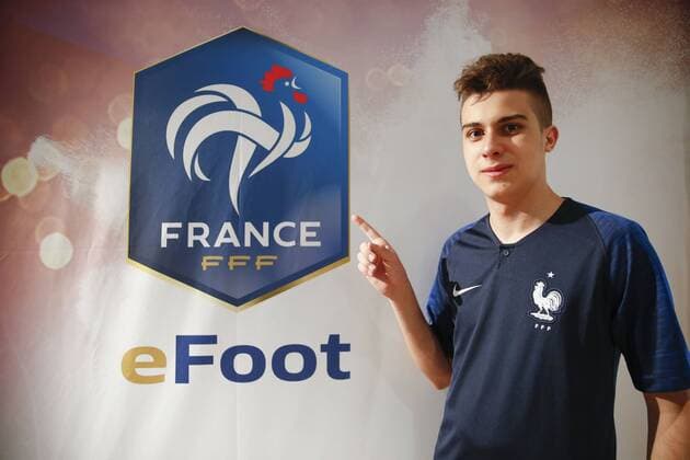 Herozia ( Nathan Gil France) FOOTBALL : France vs Belgique - 1er Match International de Esport - 12 05 2018 GwendolineLeGoff Panoramic 