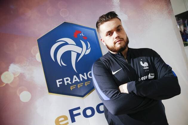 Roky ( Corentin Chevrey France) FOOTBALL : France vs Belgique - 1er Match International de Esport - 12 05 2018 GwendolineLeGoff Panoramic 