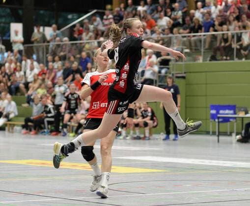 8 Fabienne Kracht (BSV Sachsen Zwickau) Handball 2. HBF TG Nuertingen vs. BSV Sachsen Zwickau 2018-05-12 Handball 2. HBF TG Nuertingen vs. BSV Sachsen Zwickau Nuertingen Copyright: xBaur xEibner-Pressefotox EP_soba