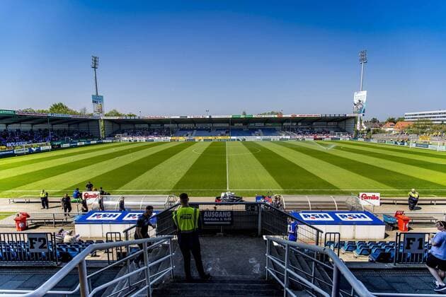 Das Kieler Holstein-Stadion Holstein Kiel vs Eintracht Braunschweig, Fussball, 2. Bundesliga, 13.05.18 Kiel Schleswig-Holstein Germany Holstein-Stadion Copyright: xAgentur54Gradx xChristianxSchaffrathx