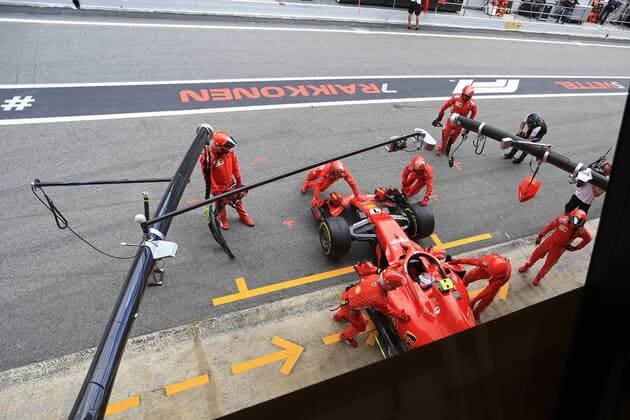 13th May, Circuit de Barcelona, Barcelona, Spain; Spanish Formula One Grand Prix, Sunday race day; Scuderia Ferrari, Kimi Raikkonen retires  ActionPlus12024425