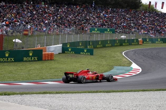 Photo4 LaPresse 13 05 2018 Barcelona, Spain Grand Prix Formula One Spain 2018 In the pic: Sebastian Vettel (GER) Scuderia Ferrari SF71H & xa9; Photo4 LaPresse 13 05 2018 Barcelona, Spain Sport Grand Prix Formula One Spain 2018 In the pic: Sebastian Vettel (GER) Scuderia Ferrari SF71H  Copyright: xPhoto4 LaPressex