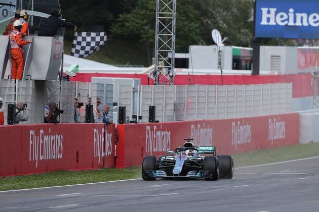 Photo4 LaPresse 13 05 2018 Barcelona, Spain Grand Prix Formula One Spain 2018 In the pic: Lewis Hamilton (GBR) Mercedes AMG F1 W09 & xa9; Photo4 LaPresse 13 05 2018 Barcelona, Spain Sport Grand Prix Formula One Spain 2018 In the pic: Lewis Hamilton (GBR) Mercedes AMG F1 W09  Copyright: xPhoto4 LaPressex