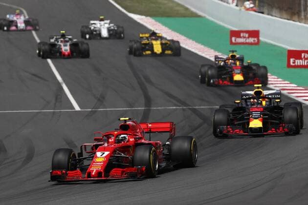 May 13, 2018 - Barcelona, Catalonia, Spain - May 13th, 2018 - Circuit de Barcelona-Catalunya, Montmelo, Spain - Race of Formula One Spanish GP 2018; Kimi Raikkonen of Team Scuderia Ferrari during the Spanish GP. Barcelona Formula One Spanish GP; .May 13th - ZUMAa178 20180513_zap_a178_044 Copyright: xEricxAlonsox