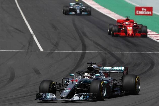 May 13, 2018 - Barcelona, Catalonia, Spain - May 13th, 2018 - Circuit de Barcelona-Catalunya, Montmelo, Spain - Race of Formula One Spanish GP 2018; Lewis Hamilton of Mercedes-AMG-Petronas Formula One Team during the Spanish GP. Barcelona Formula One Spanish GP; .May 13th - ZUMAa178 20180513_zap_a178_047 Copyright: xEricxAlonsox