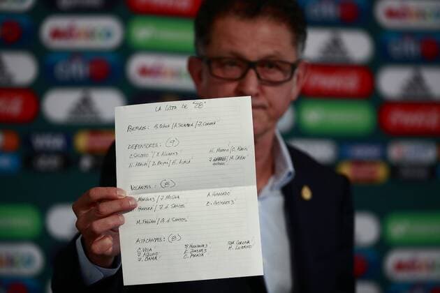 Bilder des Tages - SPORT Mexico s national soccer team coach, Colombian Juan Carlos Osorio, delivers a press conference PK Pressekonferenz in Mexico City, Mexico, 14 May 2018. Osorio announced Rafa Marquez and other 16 players of the Europa and MLS Fussball Herren USA leagues. Mexico s national soccer team press conference !ACHTUNG: NUR REDAKTIONELLE NUTZUNG!  Copyright: xJosexMendezx MEX03 20180514-636619248742634511