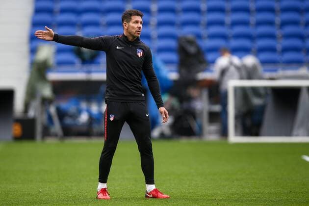 SOCCER - EL, Madrid vs Marseille LYON,FRANCE,15.MAY.18 - SOCCER - UEFA Europa League, final, Atletico Madrid vs Olympique Marseille, training Madrid. Image shows head coach Diego Simeone (Atletico). GEPAxpictures xDanielxGoetzhaber