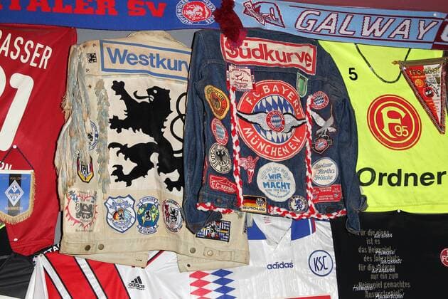 Feature, History of Football Preview Screening Deutschland deine Fussballseele mit Wigald Boning und Paul Breitner in der Fussball-Kneipe Stadion in Muenchen am 15.05.2018