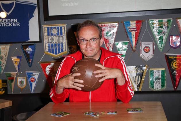 Wigald Boning, History of Football Preview Screening Deutschland deine Fussballseele mit Wigald Boning und Paul Breitner in der Fussball-Kneipe Stadion in Muenchen am 15.05.2018