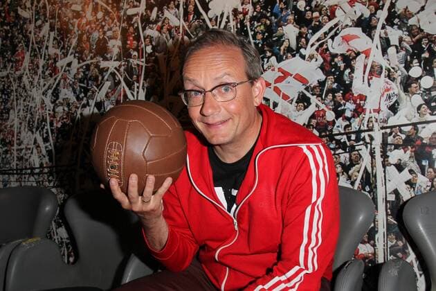 Wigald Boning, History of Football Preview Screening Deutschland deine Fussballseele mit Wigald Boning und Paul Breitner in der Fussball-Kneipe Stadion in Muenchen am 15.05.2018