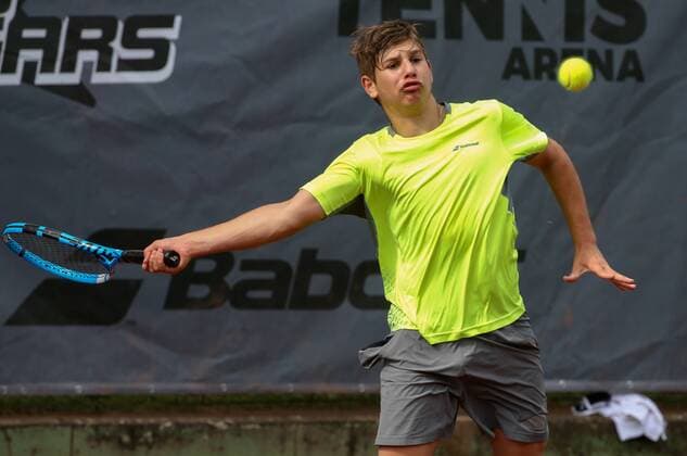 TENNIS - International Spring Bowl MOEDLING,AUSTRIA,16.MAY.18 - TENNIS - International Spring Bowl. Image shows Kevin Chahoud (SWE). GEPAxpictures xMarioxKneisl
