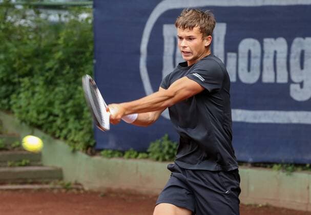 TENNIS - International Spring Bowl MOEDLING,AUSTRIA,16.MAY.18 - TENNIS - International Spring Bowl. Image shows Michael Frank (AUT). GEPAxpictures xMarioxKneisl