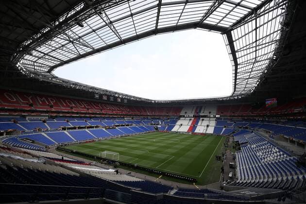 FuÃŸball, EL, Finale, Stade de Lyon 16th May 2018, Stade de Lyon, Lyon, France; Europa League football final, Marseille versus Atletico Madrid; A panoramic view of the pitch and inside stands before fans arrive  ActionPlus12025756