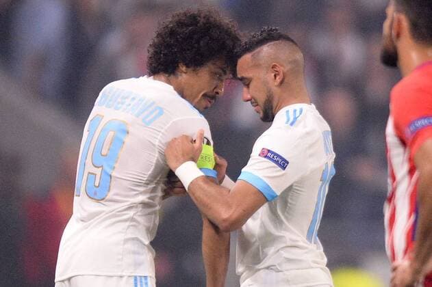 Bilder des Tages - SPORT Fußball, EL, Finale, Olympique Marseille - Atletico Madrid 10 DIMITRI PAYET (OM) - 19 LUIZ GUSTAVO (OM) - BLESSURE - DECEPTION FOOTBALL : Atletico Madrid vs Marseille - Ligue Europa - Finale - 16 05 2018 AnthonyBIBARD FEP Panoramic 