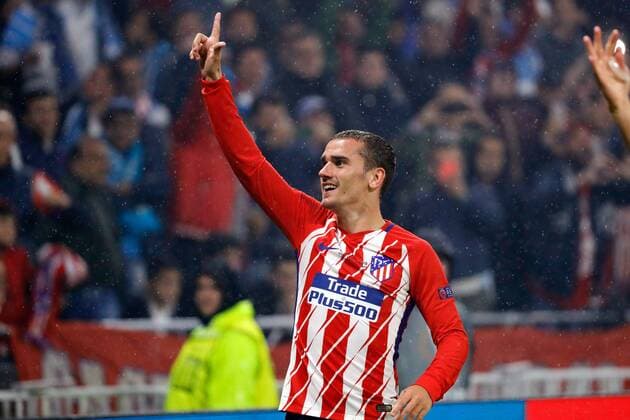 Lyon, Frankreich 16.05.2018, UEFA Europa League - 2017 18 Season, Finale, Olympique Marseille - Atletico Madrid, Antoine Griezmann (Atletico Madrid) jubelt nach seinem treffer zum 0:2 ( DeFodi523