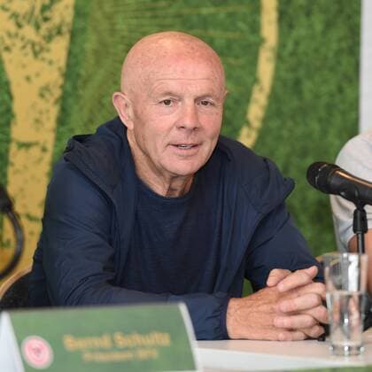 Fussball, Herren, Saison 2017 18, Berliner Pilsner-Pokal, PK und Pokalpräsentation, Wolfgang Sandhowe (Cheftrainer Berliner SC), 17.05.18, Copyright: xMichaelxHundtx xMatthiasxKochx