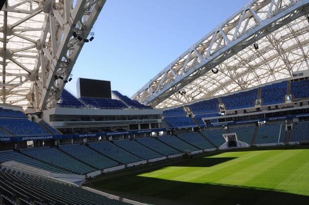 (180517) -- MOSCOW, May 17, 2018 -- Picture taken on Nov. 3, 2017, shows the inside view of Fisht Stadium which will host the 2018 World Cup matches in Sochi, Russia. ) (SP)RUSSIA-SOCHI-WORLD CUP-STADIUM FIFAxLOC 