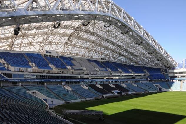 (180517) -- MOSCOW, May 17, 2018 -- Picture taken on Nov. 3, 2017, shows the inside view of Fisht Stadium which will host the 2018 World Cup matches in Sochi, Russia. ) (SP)RUSSIA-SOCHI-WORLD CUP-STADIUM FIFAxLOC 