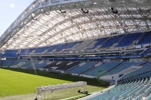 (180517) -- MOSCOW, May 17, 2018 -- Picture taken on Nov. 3, 2017, shows the inside view of Fisht Stadium which will host the 2018 World Cup matches in Sochi, Russia. ) (SP)RUSSIA-SOCHI-WORLD CUP-STADIUM FIFAxLOC 