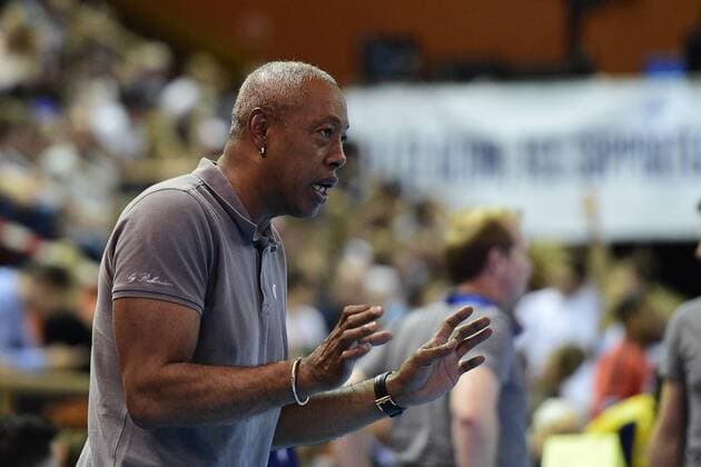 Jackson Richardson - entraineur (Dijon) HANDBALL : Dijon Metropole Handball vs Pontault Combault Handball - Playoffs Proligue - 18 05 2018 JBAutissier Panoramic 