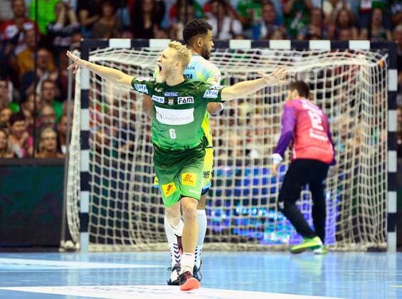 Saint RaphaÃ«l Var vs SC Magdeburg. Saint RaphaÃ«l Var vs SC Magdeburg, Handball, Ottostadt Magdeburg EHF Cup Finals 2018, Saison 2017 2018, 19.05.2018 Magdeburg Copyright: xTaeger xEibner-Pressefotox EP_tae