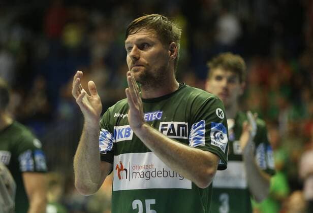 19.05.2018, xcsx, Handball EHF Cup Final 4, SC Magdeburg - Saint Raphael Var, emspor, v.l. Marko Bezjak (SC Magdeburg) enttaeuscht, enttaeuscht schauen, disappointed Magdeburg