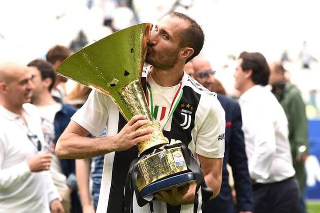 Fußball, Juventus Turin feiert die Meisterschaft Mg Torino 19 05 2018 - campionato di calcio serie A Juventus-Hellas Verona foto Matteo Gribaudi Image nella foto: Giorgio Chiellini 