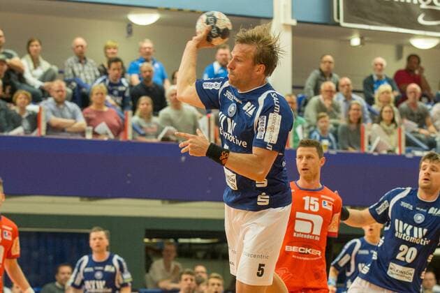 Max Darj ( 5, Bergischer HC) beim Wurf Bergischer HC vs. HBW Balingen-Weilstetten, Handball, 2. Bundesliga, 19.05.18 Solingen NRW Deutschland Klingenhalle