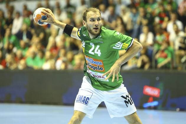 Frisch Auf Göppingen vs Füchse Berlin. Marcel Schiller (Göppingen, 24) am Ball Frisch Auf Göppingen vs Füchse Berlin, Ottostadt Magdeburg EHF Cup Finals 2018, Saison 2017 2018, 19.05.2018 Magdeburg Copyright: xEibner-Pressefotox EP_taeger