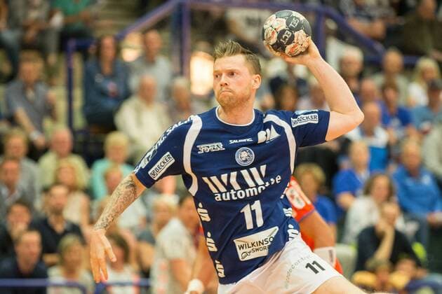 Arnor Thor Gunnarsson ( 11, Bergischer HC) beim Wurf Bergischer HC vs. HBW Balingen-Weilstetten, Handball, 2. Bundesliga, 19.05.18 Solingen NRW Deutschland Klingenhalle