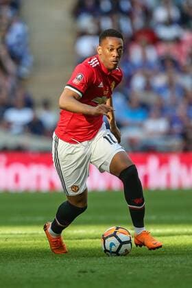 Anthony Martial of Manchester United ManU during the Emirates FA Cup Final match between Chelsea and Manchester United at Wembley Stadium, London, England on 19 May 2018. Copyright: xDavidxHornx PMI-2039-0137