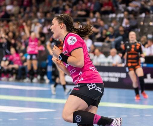Katharina Beddies (TusSies Metzingen 66), HSG Bad Wildungen Vipers gegen TuS Metzingen, Handball, OLYMP Final4, HBF, Handball Pokalfinale, Spiel um Platz 3, 1. Bundesliga, Frauen, 20.05.2018, HSG Bad Wildungen Vipers gegen TuS Metzingen, Handball, OLYMP Final4, HBF, Handball Pokalfinale, Spiel um Platz 3, 1. Bundesliga, Frauen, 20.05.2018 Stuttgart Copyright: xFrankx Eibner-Pressefotox EP_wfk