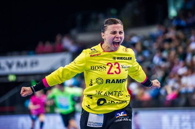 SG BBM Bietigheim - TuS Metzingen Jasmina JANKOVIC ( 23 TuS Metzingen) beim Spiel des OLYMP FINAL4, SG BBM Bietigheim - TuS Metzingen. Stuttgart. 19.05.18 Handball OLYMP Final4 , Stuttgart Baden Wuerttemberg Deutschland Porsche Arena