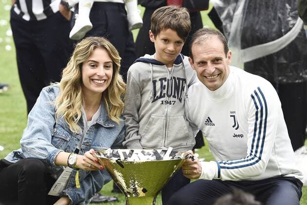 Db Torino 19 05 2018 - campionato di calcio serie A Juventus-Hellas Verona foto Daniele Buffa Image nella foto: Massimiliano Allegri-Valentina Allegri 