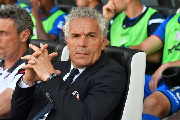 IPP20180520 Football - soccer: Serie A, Udinese Calcio - FC Bologna, l allenatore del Bologna roberto donadoni (Verwendung nur in Deutschland - GERMANY ONLY) *** IPP20180520 Football soccer Serie A Udinese Calcio FC Bologna l allatore del bologna roberto donadoni Use only in Germany GERMANY ONLY 
