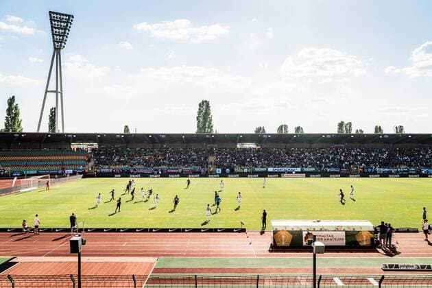Berlin, Deutschland, 21.05.2018: Friedrich-Ludwig-Jahn-Sportpark beim Berliner Pilsner Pokalfinale zwischen dem BFC Dynamo und dem Berliner SC.