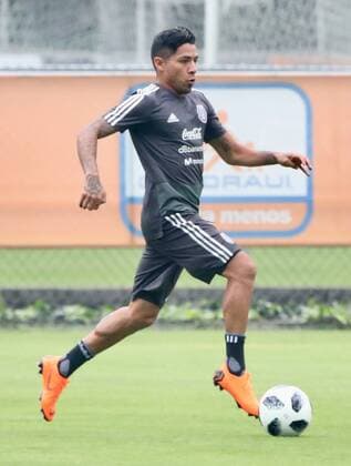 May 21, 2018 - EUM20180521DEP32.JPG.CIUDAD DE MEXICO SoccerFutbol-Seleccion.- La seleccion nacional mexicana durante su entrenamiento de este lunes 21 de mayo de 2018 en las instalaciones del Centro de Alto Rendimiento (CAR) de cara a su participacion en el Mundial de Rusia 2018. En la imagen, Javier Aquino. Foto: Agencia EL UNIVERSALAriel OjedaEVZ. Latin News: May 21, 2018  - ZUMAu78_ 20180521_zaf_u78_611 Copyright: xElxUniversalx