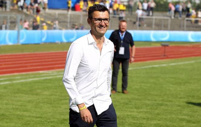 v.li.: Trainer Michael Köllner (1. FC Nürnberg), Einzelbild, Fussball, BFV Verbandspokal, Finale, SpVgg Bayreuth - 1. FC Schweinfurt 05,