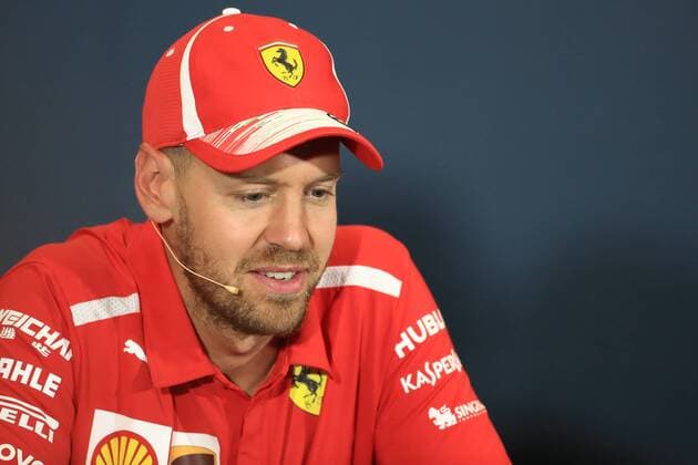 23rd May 2018, Circuit de Monaco, Monaco, Monte Carlo; Monaco Formula 1 Grand Prix, Wednesday press conference PK Pressekonferenz Scuderia Ferrari, Sebastian Vettel  ActionPlus12028244 Octane