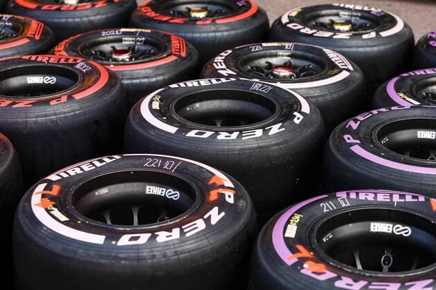 May 23, 2018 - Montecarlo, Monaco - Pirelli P Zero tyres compound Pink of Hypersofts, Purple of Ultrasoft and Red of supersoft during the Monaco Formula One Grand Prix at Monaco on 23th of May, 2018 in Montecarlo, Monaco. F1 2018: Monaco Grand Prix: Press Day  - ZUMAn230 20180523_zaa_n230_820 Copyright: xXavierxBonillax