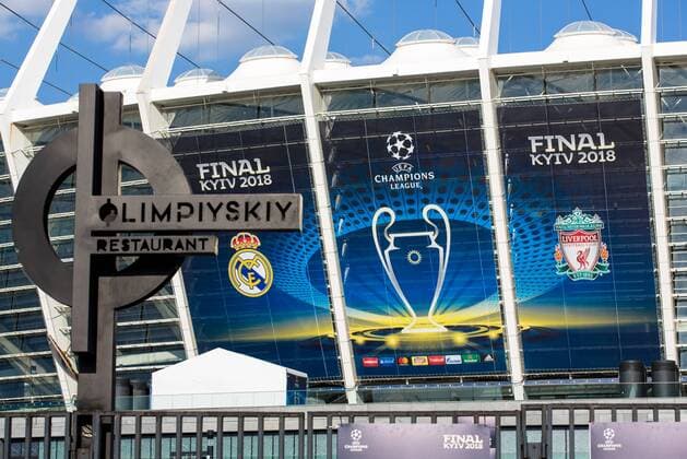 SOCCER - UEFA Men Women CL KIEV,UKRAINE,23.MAY.18 - SOCCER - UEFA Men Women Champions League, final, preview. Image shows a general view of NSC Olimpiyskiy stadium. GEPAxpictures xMaticxKlansek