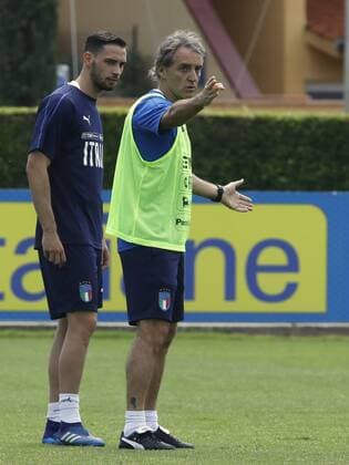 Photo Marco Bucco LaPresse May 24, 2018 Empoli (Italy) Soccer National A retreat In the pic: Roberto Mancini Foto Marco Bucco LaPresse 24 05 2018 Coverciano-Firenze (Italia) Sport Calcio Raduno Nazionale A Nella foto:& xa0;Roberto Mancini Photo Marco Bucco LaPresse May 24, 2018 Empoli (Italy) Sport Soccer National A retreat In the pic: Roberto Mancini  Copyright: xMarcoxBucco LaPressex