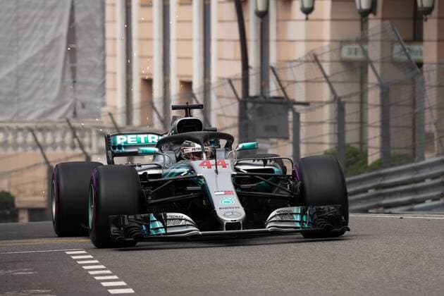 Photo4 LaPresse 24 05 2018 Monte Carlo, Monaco Grand Prix Formula One Monaco 2018 In the pic: Lewis Hamilton (GBR) Mercedes AMG F1 W09 & xa9; Photo4 LaPresse 24 05 2018 Monte Carlo, Monaco Sport Grand Prix Formula One Monaco 2018 In the pic: Lewis Hamilton (GBR) Mercedes AMG F1 W09  Copyright: xPhoto4 LaPressex