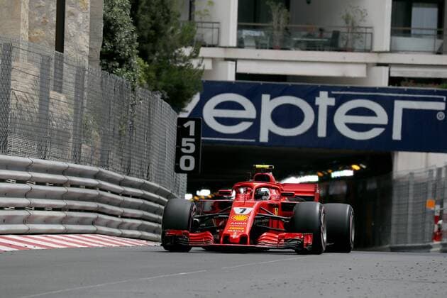 Photo4 LaPresse 24 05 2018 Monte Carlo, Monaco Grand Prix Formula One Monaco 2018 In the pic: Kimi Raikkonen (FIN) Scuderia Ferrari SF71H & xa9; Photo4 LaPresse 24 05 2018 Monte Carlo, Monaco Sport Grand Prix Formula One Monaco 2018 In the pic: Kimi Raikkonen (FIN) Scuderia Ferrari SF71H  Copyright: xPhoto4 LaPressex