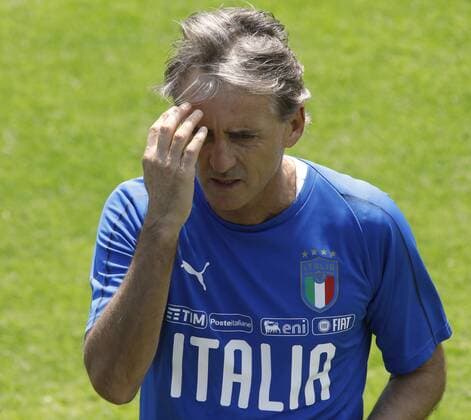 Photo Marco Bucco LaPresse May 24, 2018 Empoli (Italy) Soccer National A retreat In the pic: Roberto Mancini Foto Marco Bucco LaPresse 24 05 2018 Coverciano-Firenze (Italia) Sport Calcio Raduno Nazionale A Nella foto:& xa0;Roberto Mancini Photo Marco Bucco LaPresse May 24, 2018 Empoli (Italy) Sport Soccer National A retreat In the pic: Roberto Mancini  Copyright: xMarcoxBucco LaPressex