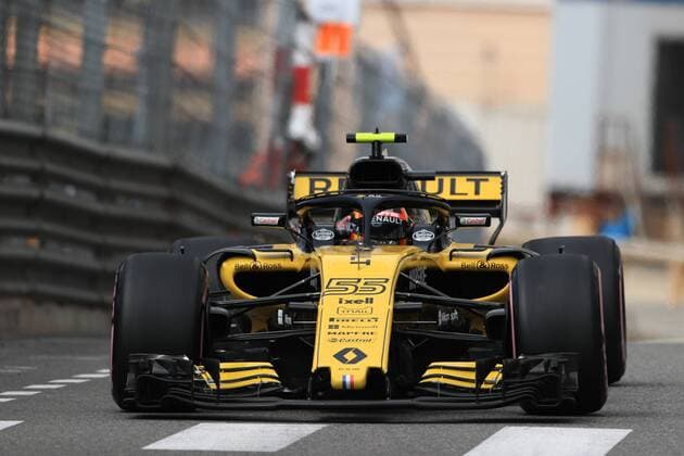 24th May 2018, Circuit de Monaco, Monaco, Monte Carlo; Monaco Formula 1 Grand Prix, Thursday practice sessions and press conference PK Pressekonferenz Renault F1 Team, Carlos Sainz  ActionPlus12028331 Octane